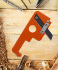 Hand Planer Wood Shaver For Edge Banding And Deburring 8mm Scythe Blade on wooden table with shavings and tools