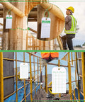 Fire Extinguisher Safety Inspection Tags 50 Pack With Green Zip Ties PVC Labels For Indoor Outdoor Use Accident Prevention Tags on scaffolding