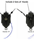 Chiming Pendulum Clock Movement With Westminster Melody, 2 Hands, shown with two sets of clock hands, includes 23.5mm shaft.