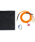 Half Inch Steel Core Flipline Kit For Tree Climbing Eight Foot Adjustable Lanyard with steel carabiner and storage bag