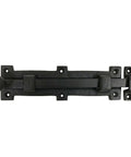 Vintage Black Wrought Iron 8 Inch Slide Door Bolt Latch For Barn Doors And Gates with mounting screws, rustic style