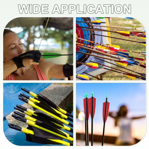 Turkey Feather Arrow Vanes 3 Inch Left Wing Shield Cut Fletching for Archery Arrows in use, target practice and hunting