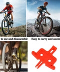 Cyclists riding MTB and road bikes, Six Pack Bicycle Brake Pads Spacers For Hydraulic Disc Brakes, orange pad spreader tool