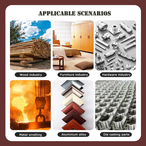 Applicable scenarios for Heavy Duty Belt Sander Grinder With Variable Speed Setup And Real Deal Copper Motor in wood, furniture, and metal industries.