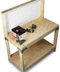 Beefed Up Heavy Duty Workbench And Shelving Hardware Kit Two Pack With RTC2Z Connectors, wood workbench with tools and connectors