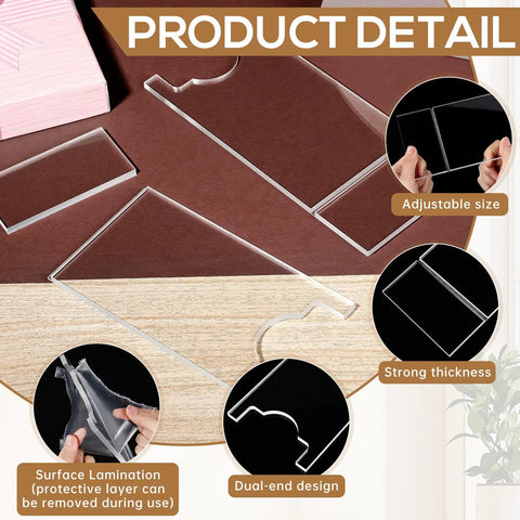 Clear Acrylic Couch Wall Spacers And Furniture Stoppers To Shield Your Sofa Bed From Scratches With Adjustable Size.
