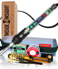 Clear Shell Soldering Iron Kit Pro Grade With 68W Power And Adjustable Temperature From 200C To 500C complete starter set displayed
