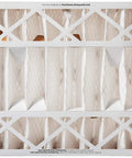 AC Furnace Media Air Filter 16 By 20 By 4 Inches MERV 11 One Pack in white frame, close-up view for HVAC systems.