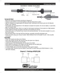 Instructional diagram from PSI Woodworking for Set Of 5 DuraClick EDC Ballpoint Pen Woodturning Kits With Hardware And Bushing Included.