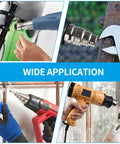 Four Pcs Heat Gun Nozzle Kit Pro Grade Stainless Steel Reflector Nozzle Curved Nozzle And Round Nozzles Three-Layer And Five-Layer