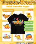 Dark Cotton Inkjet Heat Transfer Paper For T Shirts 10 Sheets 8.5x11 Inches Printable Iron On Transfers For Dark Fabric