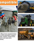 56 Piece Heavy Equipment Master Key Set For Excavators Dozers Loaders And More Universal Heavy Duty Keys On Display