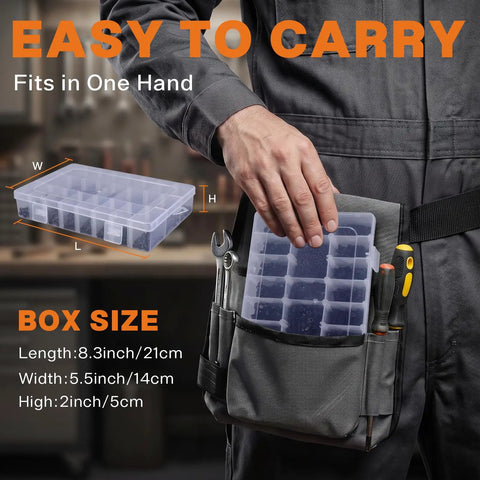 960 Pcs M3 Socket Head Cap Screw Kit All In One 6-30mm For 3D Printing Electronics RC CNC And DIY Projects Durable Metal Fasteners For Precise Builds Results. organizer box 21x14x5cm on work apron