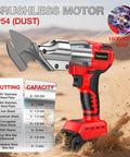 Beast Mode Metal Shears For 14 Gauge Steel, 400Nm Torque, 360 Degree Pivot Head, image of handheld cordless shears, IP54 dust resistant