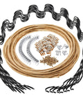 Heavy Duty Couch Upholstery Spring Repair Kit Built Like A Tank With Rock Solid Coils And Steel Stay Wire for sofa restoration parts.
