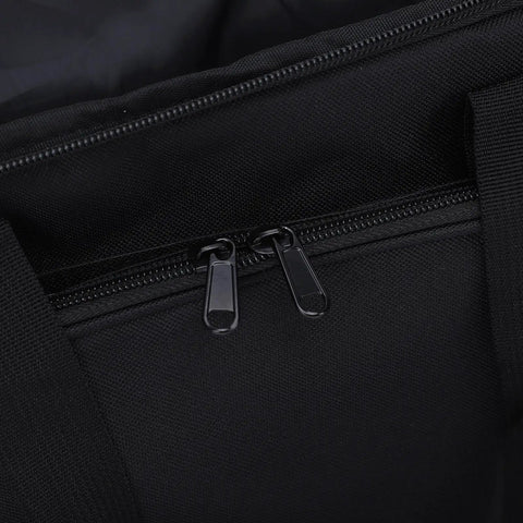 Zipper detail of Portable Coffee Maker Carrying Bag With Padded Insulation And Multiple Pockets for travel and camping use