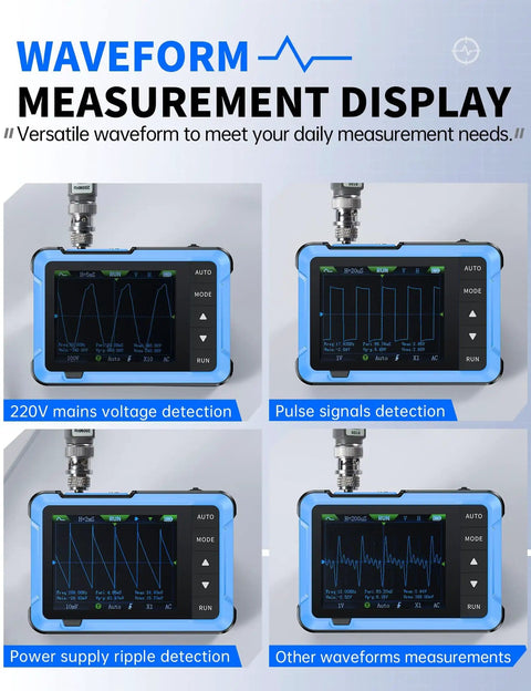 Dope 2 In 1 Handheld Oscilloscope And DDS Signal Generator Portable 10 MHz Bandwidth 48 MSPS Sampling Rate 2 Point 8 Inch Display