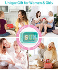 Clear Sunscreen Zipper Bag For Beach And Pool, surrounded by people exchanging gifts, highlighting its versatility