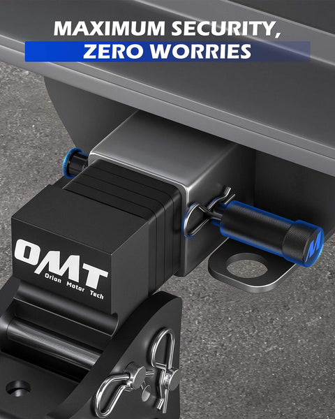 Locking Trailer Hitch Pin For 2 Inch Receiver With 5 Eighth Inch Diameter Anti Theft Steel Pin Lock With Key, installed view
