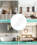 Heavy Duty White Shelf Brackets 10 Inch L Shaped Shelf Support Set With Screws And Anchors 12 Pack in various room settings