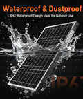 12V Solar Panel Kit For Electric Fence And Gate Opener With Smart MPPT Controller 10W Waterproof in water splash showcase