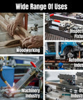 Heavy Duty T Track Kit With 2 Quick Release Toggle Clamps, 60 Lb Holding Capacity shown in various industry applications