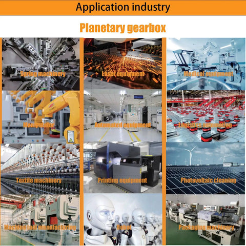Application of planetary gearbox in various industries including robotics, medical, CNC, packaging, and automated equipment