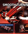 Remote Control F1 Car Kit With 3D Wooden Puzzle For Adults Do It Yourself Mechanical Model Kit Six Plus Hour Build Sleek Gift For Men Christmas Birthday, front view