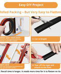 4-step DIY guide for using 5ft Self Adhesive Cord Cover Floor For Extension Cords Keep Cables In Check And No Trip Hazards