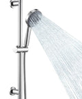 Adjustable Shower Head With Slide Bar And Extra Long Hose Set 5 Function Handheld Shower Head For Spa Like Showers Full Coverage