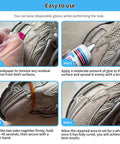 Steps to use Heavy Duty Waterproof Shoe Glue For Sole Repair 60g Clear Adhesive For Sneakers Boots Leather Heels Sandals.