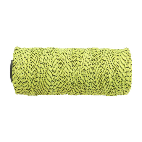 Heavy Duty Mason Line For Pros Bonded Nylon Braided 500 Foot String Line In Yellow And Black Size 18 on spool