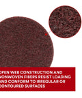 2 Inch Nonwoven Surface Conditioning Disc Medium Grit For Cleaning Finishing Blending And Light Deburring Open Web Material