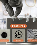 Nut Installation Tool Set For Thin Metal Plastic Polywood Pressboard Hardboard Panels, gloved hand installing jack nut