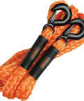 Heavy Duty 14 Foot Tow Rope with Easy Grip Handles and Steel G-Clip Hooks, 4500 Lb Break Strength, Diamond Braided Nylon, Coiled View