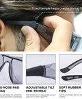 PrimeX Anti Fog Safety Glasses For Over Eyeglasses With Side Shields ANSI Z87.1 UV Protection Wraparound Design Adjustable Temples