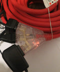 Heavy Duty 50 Foot 10/3 Extension Cord With Triple Tap And Lighted Ends 15 Amp 1875 Watt Power Cable 100 Percent Copper SJTW