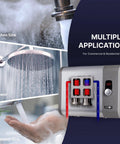 Electric Tankless Water Heater 13000 Watts 240V On Demand Point Of Use Instant Hot Water Includes Pressure Relief Device shown in use