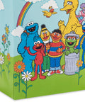 Sesame Street Large Gift Bag With Tissue Paper Featuring Big Bird Elmo Grover Cookie Monster And Friends For Birthdays Christmas