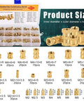 DIY Ready Heated Insert Kit With 1 Hot Iron Rod And 7 Tip Inserts Including M2 M2.5 M3 M4 M5 M6 M8 And 330 Brass Knurled Nuts for plastic.