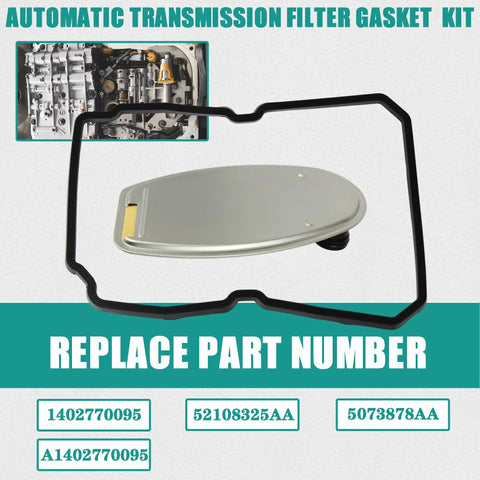 Automatic Transmission Filter Kit 722.6 For Jeep Wrangler JK Commander Dodge Charger with gasket and part numbers