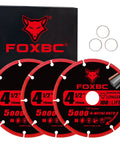 3-pack of 4-1/2 Inch Diamond Cutting Wheel For Angle Grinder Dry Cut Metal Cut Off Up To 100X Longer Life Than Standard Discs 7/8 Inch Arbor