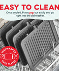 Dash MultiMaker Flex Press Grill With Swap-It Plates, Electric Indoor Countertop Nonstick Removable Cooking Surfaces For Burgers Sandwiches And Breakfast Made Easy With Forg Iron Build dishwasher safe plates in a dishwasher.