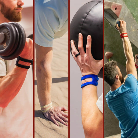 Adjustable Wrist Brace For TFCC Tears, One Size Fits Most, Left Or Right Wrist Support, used in various sports activities.