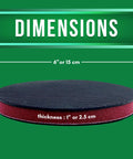 Dimensions of the Reusable Medium Grade Nano Clay Pad For Auto Detailing 6 Inch Orbital Synthetic Clay Bar Pad