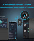 RJ45 port feature on DC To DC Charger With MPPT 12V 30A Dual Source Charging For Solar And Alternator Inputs in use with apps