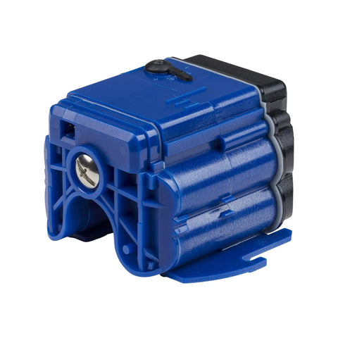 G2 EBV-129-A-C Water Closet Electronic Control Module for Optima G2 ECOS Sensor Flushometers, blue casing, side view