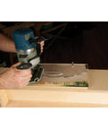 Premium Acrylic Router Template For Building Durable Tool Tote Handles And Custom Cutting Board Ends With Dual Clamping Slots used with a router.