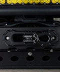 Billet Aluminum Winch Shackle For Synthetic Line attached to bumper, Lightweight Heavy Duty Winch Attachment, black