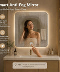 Modern 66 Inch Freestanding Bathroom Vanity Single Sink With Dedicated Makeup Station Heavy Duty Solid Wood Construction equipped with smart anti-fog mirror.